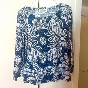 EUC Coconut Row Palm Beach Top - Petite Large